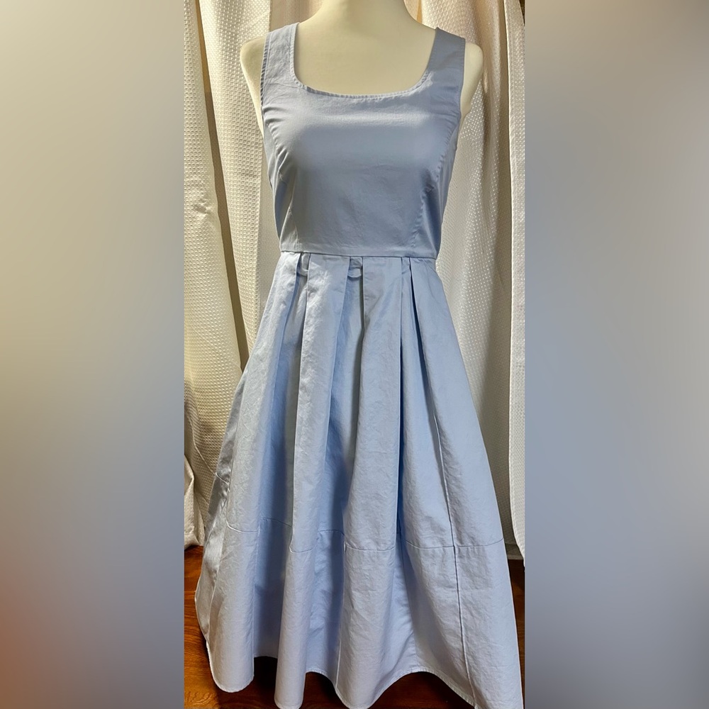 Ann Taylor Light Blue Midi Dress